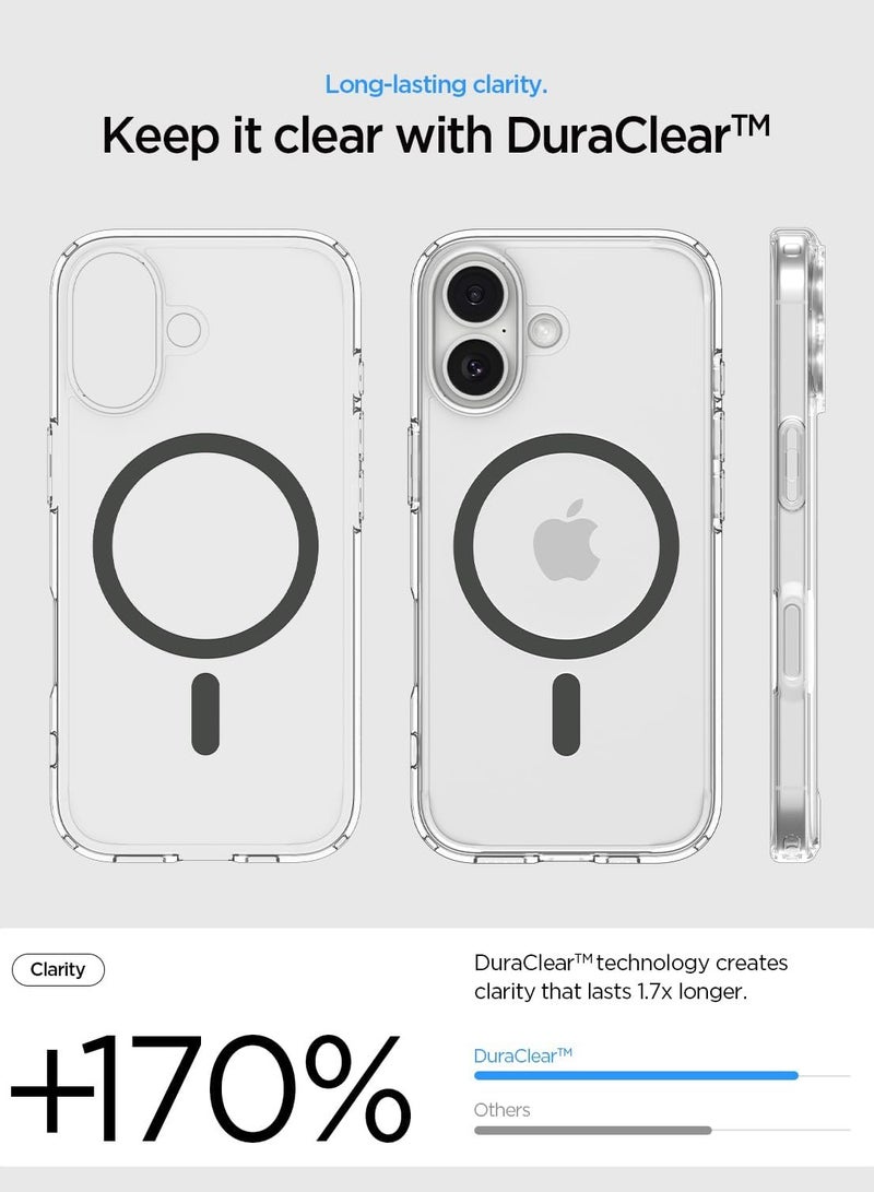 Spigen Ultra Hybrid MagFit iPhone 17 Case Cover with MagSafe (2025) - Clear Graphite - Image 4